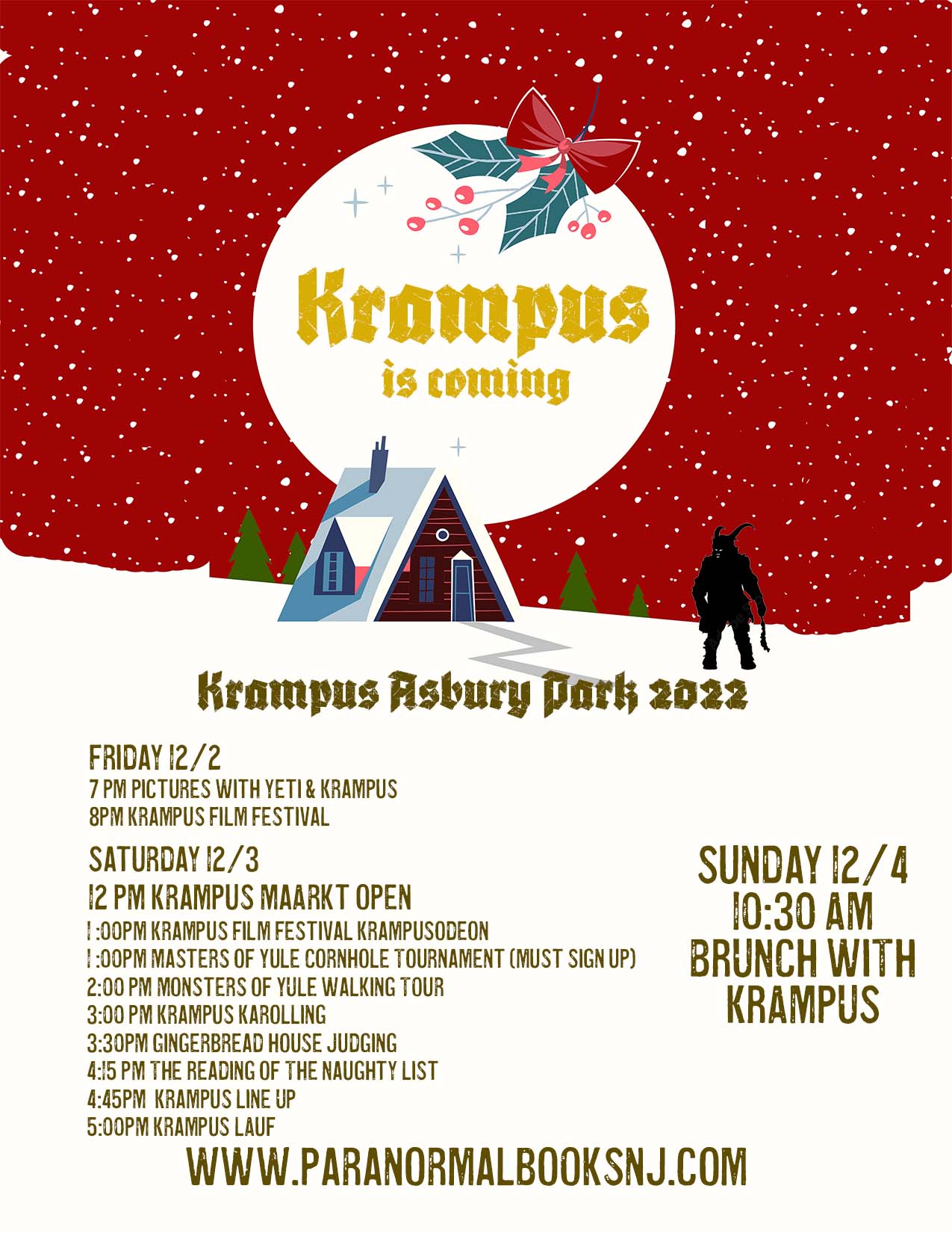 Krampus Tickets Paranormal Books & Curiosities of Asbury Park, NJ